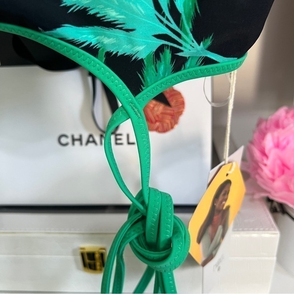 Fe Noel x Target Feathered Palm Print Bralette Bikini Top - Picture 14 of 14